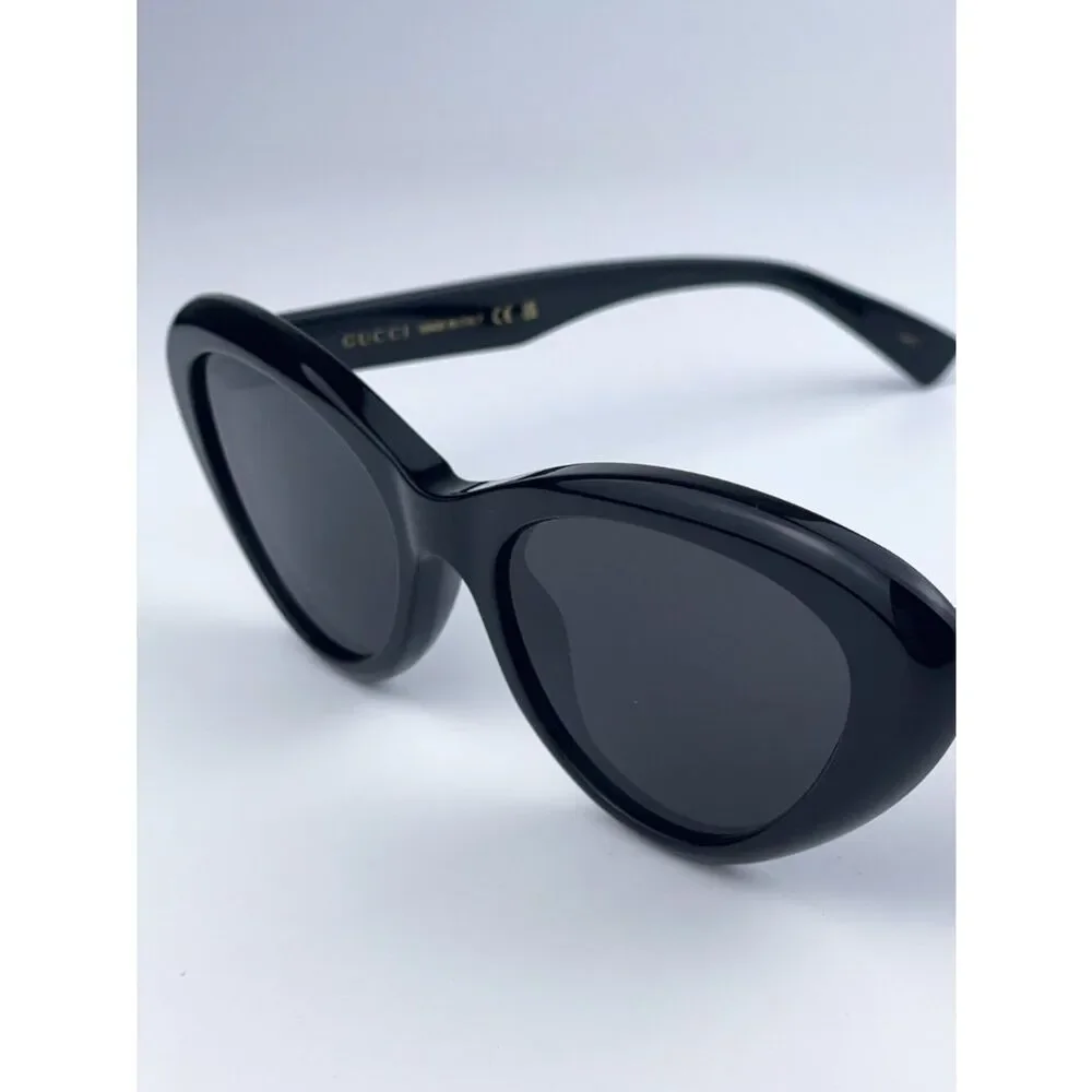 NEW Gucci GG1170S 001 Black Grey Cat Eye Women Sunglasses